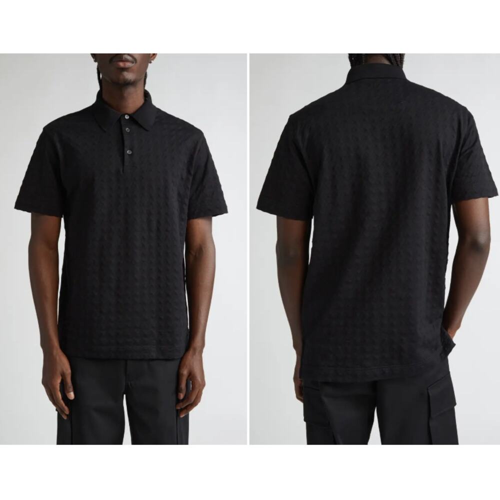 Givenchy Classic Fit Textured Cotton Polo Size Small‎